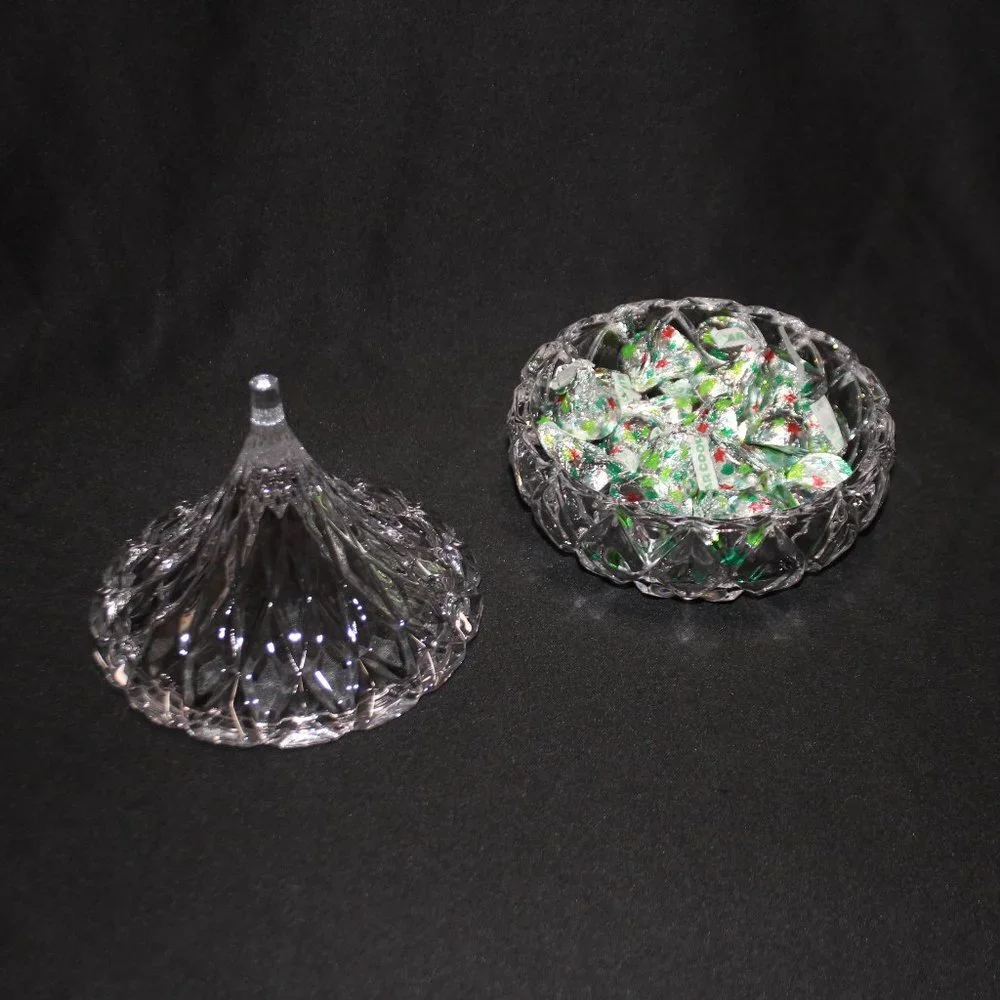 Hersheys Kisses Lead Crystal Candy Dish - Picture 6 of 11
